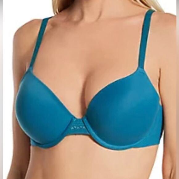 Wacoal Perfect Primer Dragonfly Blue Push Up Bra Women’s Size 36DD - Picture 10 of 10
